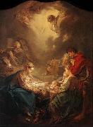 Francois Boucher Adoration of the Shepherds painting